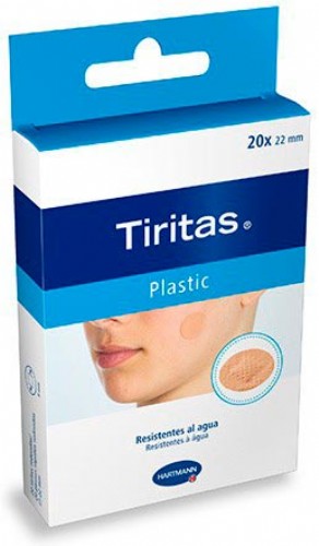 Tiritas plastic - aposito adhesivo (redondas 22 mm 20 u)