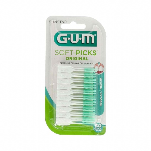 Soft picks - gum 632 m100 sin fluor (100 unidades regular)