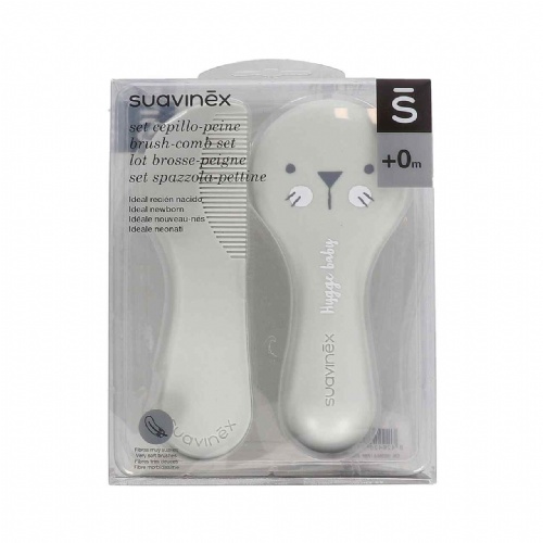 Cepillo y peine infantil soft - suavinex (blanco decorado)