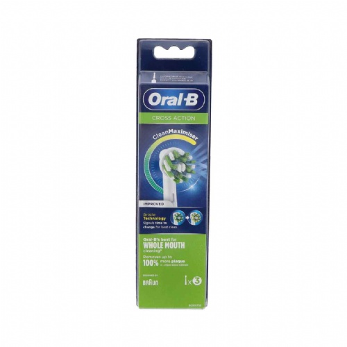 Cepillo dental electrico recambio - oral-b cross action eb50rb (3 cabezales)