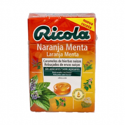Ricola caramelos sin azucar (naranja 50 g)