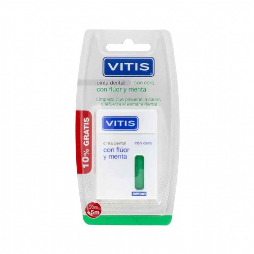 Vitis cinta dental con fluor y menta (50 m)