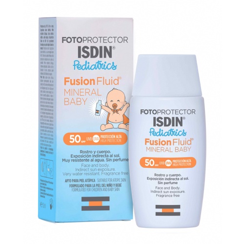Isdin fotoprotector pediatrics fusion fluid mineral baby spf 50  1 frasco 50 ml