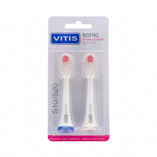 Cepillo dental electrico - vitis sonic s10 / s20 encias (2u recambio cabezal)