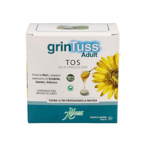 Grintuss adult con poliresin (20 comprimidos)