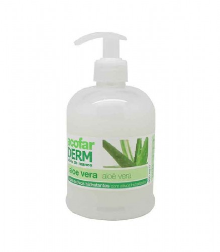 Acofarderm jabon de manos aloe vera (dosificador 500 ml)