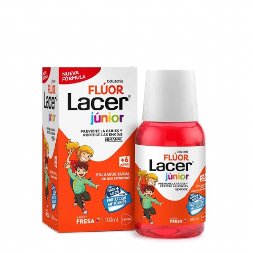 Lacer colutorio fluor semanal 0,2 % (fresa 100 ml)