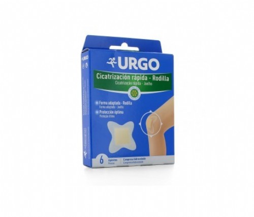 Urgo cicatrizacion rapida - hidrocoloide (rodilla 6 apositos)
