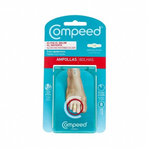 Compeed ampollas - hidrocoloide (dedos pies 8 u)