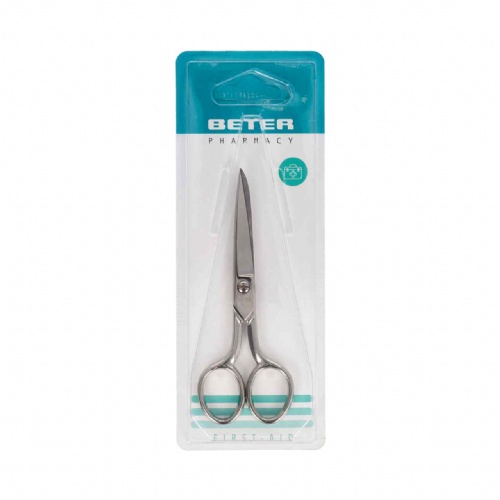 Tijera botiquin niquelada - beter (recta peq 12.5 cm)
