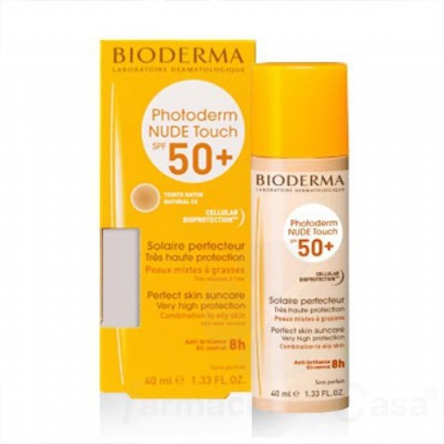 Photoderm nude spf 50+ - bioderma (1 envase 40 ml color claro)