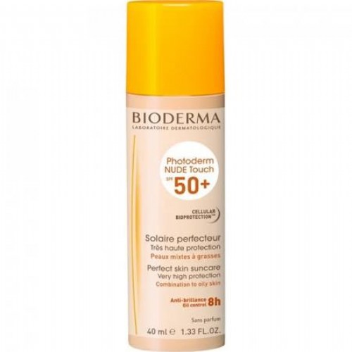 Photoderm nude spf 50+ - bioderma (1 envase 40 ml color dorado)