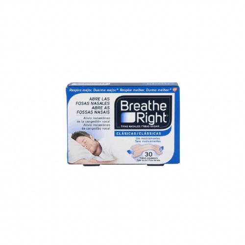Breathe right clasicas - tira adh nasal (30 unidades)