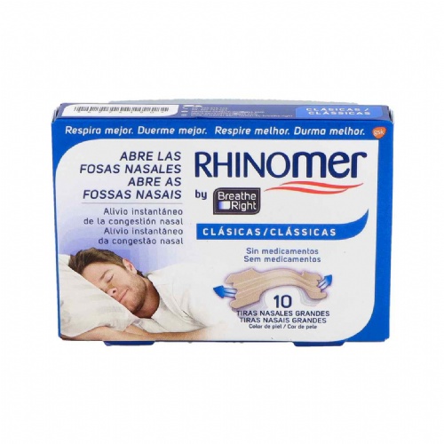 Rhinomer by breathe right - tira adh nasal (clasicas 10 u)