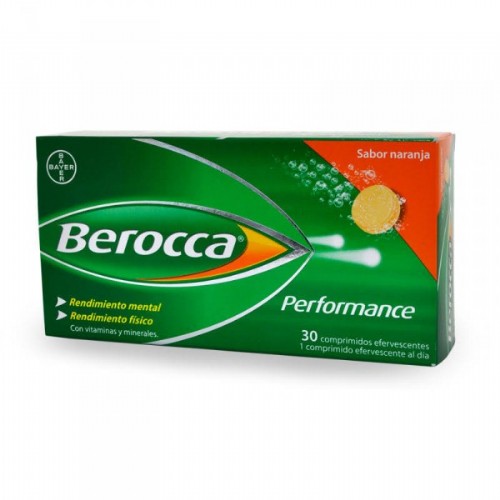 Berocca perfomance (naranja 30 comprimidos efervescentes)