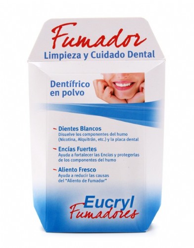 Eucryl fumadores cuidado integral polvo dental (50 g)