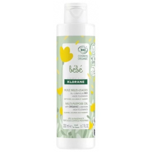 Klorane bebe aceite multiusos a la calendula bio (1 envase 200 ml)