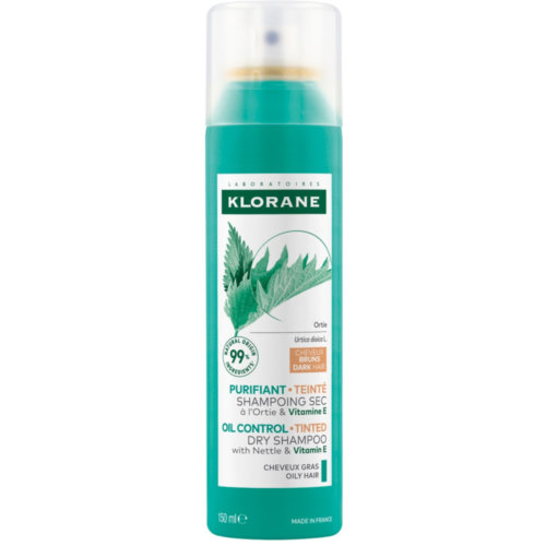 Klorane champu seco al exto de ortiga cabello castaÃ±o o moreno 1 envase 150 ml - cabello castaÃ±o o