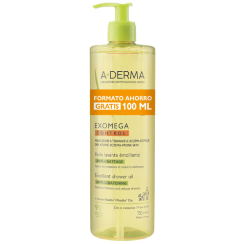 A-derma exomega control aceite limpiador emoliente eco  1 envase 750 ml