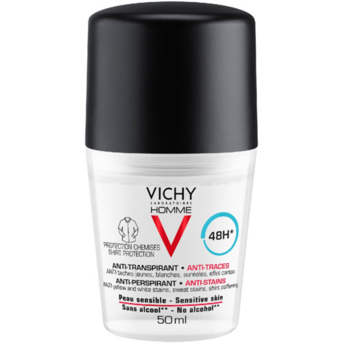 Vichy homme antitranspirante antimanchas hombre (roll on 50 ml)