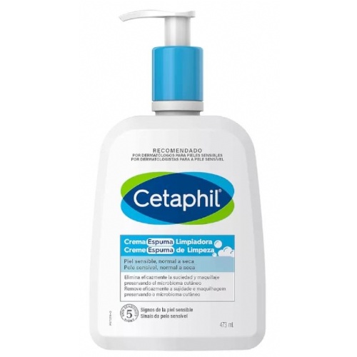 Cetaphil crema espuma limpiadora (1 envase 473 ml)