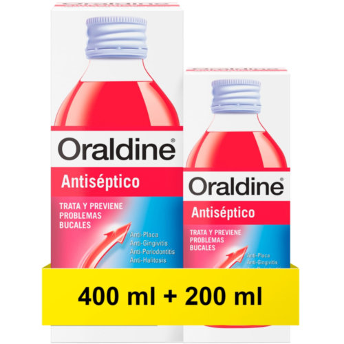 Oraldine antiseptico (pack 400 ml +200 ml)