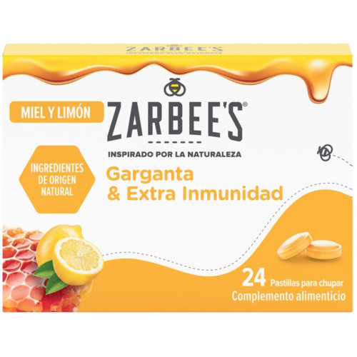 Zarbees gargnt & inmu limon miel 24 comp