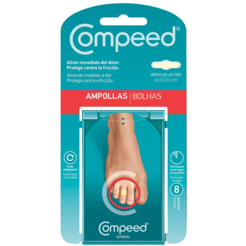 Compeed ampollas hidrocoloide dedos pies 8 unidades - hidrocoloide