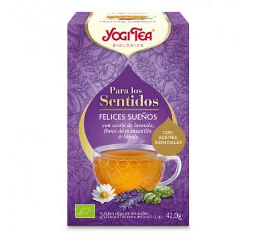 Yogi tea sentidos felices sueños