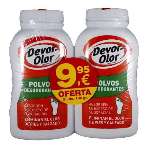 Devor olor polvos desodorantes duplo