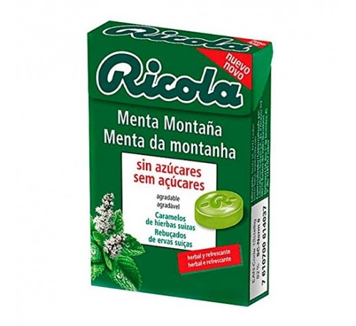 Ricola caramelos sin azucar (menta montaña 50 g)