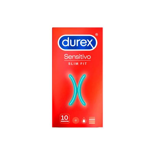 Durex sensitivo slim fit - preservativos (10 unidades)