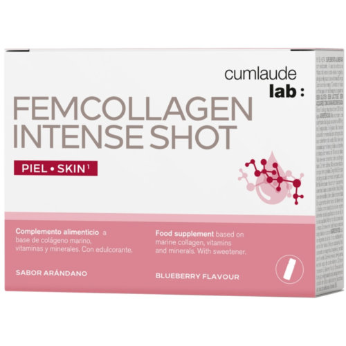 Cumlaude lab: femcollagen intense shot  7 viales 25 ml sabor arandano