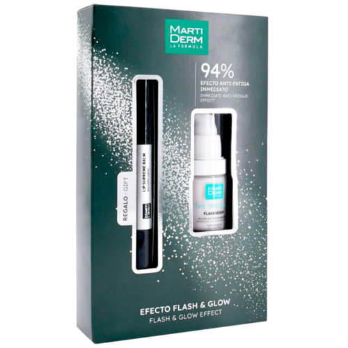 Martiderm cofre lip balm + flash serum