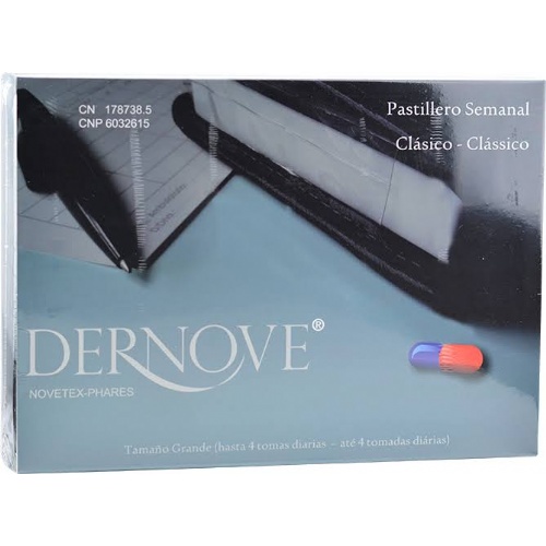 Pastillero semanal en carpeta - dernove (diseño compacto)