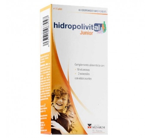 Hidropolivital junior (40 comp masticable)