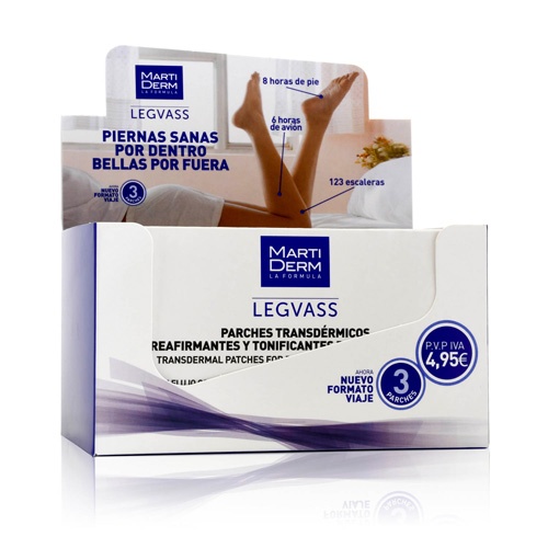 Martiderm legvass parches transdermicos - reafirmantes y tonificantes para piernas (3 parches)