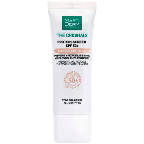 Martiderm proteos screen spf50+ fluid cream (color 40 ml)