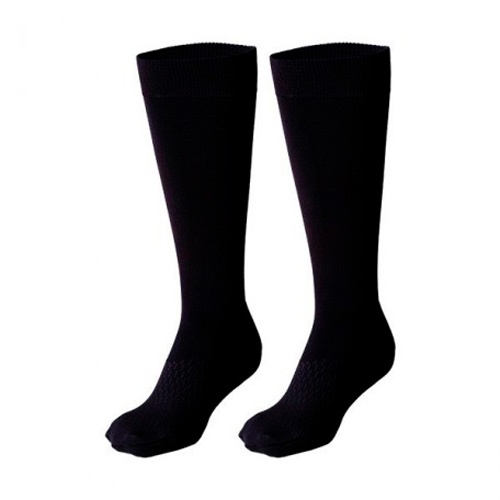 Calcetin comp preventiva - medilast silver edition hilo de plata (negro t- gde)