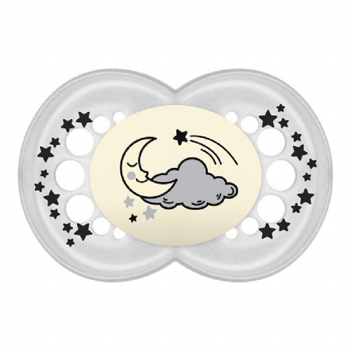 Chupete silicona - mam original night (+ 6 m pack doble verde)