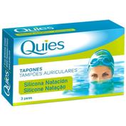 Tapones oidos silicona natacion - quies (6 unidades estandar)