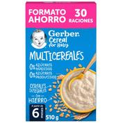 Gerber multicereales 0% azucares añadidos  1 estuche 510 g formato ahorro