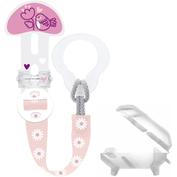 Broche para chupete y cubierta de proteccion - mam clip it! & cover (rosa)
