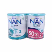 Nan optipro 2 leche de continuacion (2 envases 800 g)