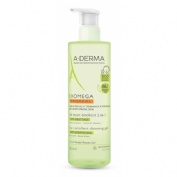 A-derma exomega control gel limpiador emoliente 2 en 1 cuerpo y cabello 2 envases 500 ml pack - 2 en