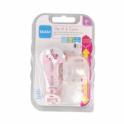 Broche para chupete y cubierta de proteccion - mam clip it! & cover (rosa)