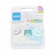 Chupete silicona fisiologico - mam start (0 -2 meses 1 unidad color verde)