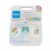 Chupete silicona - mam original (+ 6 m pack doble azul)