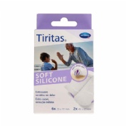 Tiritas soft silicone - aposito adhesivo (6 u x (25 x 72 mm) + 2 u x (40 x 60 mm))