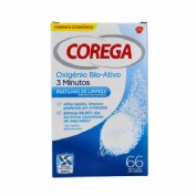 Corega oxigeno bio-activo - limpieza protesis dental (66 tabletas)